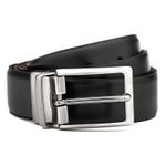 Cinto Couro Masculino 9932 Dupla Face Preto e Tamarindo