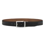 Cinto Couro Masculino 9932 Dupla Face Preto e Tamarindo