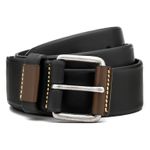 Cinto Couro Masculino Casual 17061 Preto e Café