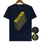 ELLUS AZUL MARINHO ESTAMPA EMBORRACHADA
