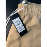 SHORT EM LINHO C DETALHE BORDADO BEGE