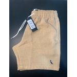 SHORT EM LINHO C DETALHE BORDADO BEGE