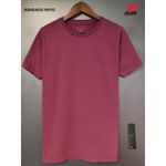 T-SHIRT BÁSICA VINHO DETALHES BORDADO 