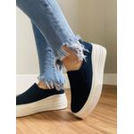 Slip On Mel - Suede Azul Marinho