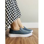 Slip On Melissa - Suede Azul Petróleo