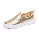 Slip On Cecilia - Metalizado Ouro Light 