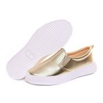 Slip On Cecilia - Metalizado Ouro Light 