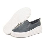 Slip On Mel - Suede Azul Petróleo