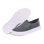 Slip On Melissa - Suede Azul Petróleo