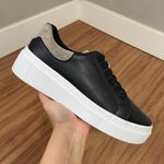 Tênis Olívia - Napa Preto/Camurça Areia 