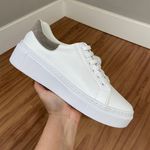 Tênis Olívia - Napa Branco/Camurça Areia 