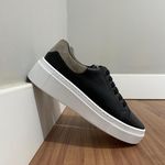 Tênis Olívia - Napa Preto/Camurça Areia 