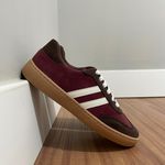 Tênis Diana - Vinho/Camurça Café 