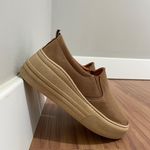 Slip On Melina - Suede Linhaça Sola Castanha
