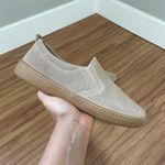 Slip On Camila - Couro Camurça Areia