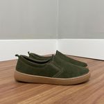Slip On Camila - Couro Camurça Verde Militar 
