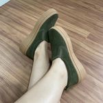 Slip On Carol - Couro Camurça Verde Miitar 