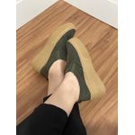 Slip On Melina - Sued Verde Militar 