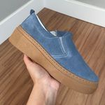Slip On Carol - Couro Camurça Azul 