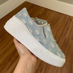 Slip On Lívia - Jeans/Glitter Prata 