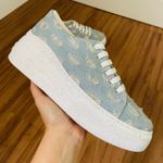 Tênis Lívia - Jeans/Glitter Prata Copia