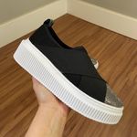 Slip On Meghan - Preto/Brilho Grafite 
