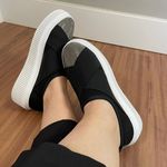 Slip On Meghan - Preto/Brilho Grafite 