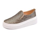 Slip On Stella - Brilho Dourado