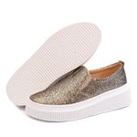 Slip On Stella - Brilho Dourado