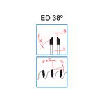 Disco de serra circular 200 mm X 60 dentes ED 38º F.30 Fepam