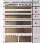 Lâmina Serra Fita 1/2 Pol. (13mm) Temperada Para Madeira Cortec - Com Emenda de Fábrica 