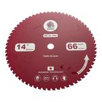 Disco Serra Corte Em Aço A Seco 355 Mmx66 Samuray 1.450 Rpm Vermelho