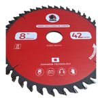 Disco Serra Circular 6,5mm 200x42 Dentes Fundo De Gaveta Vermelho