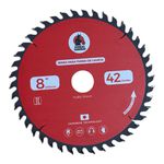 Disco Serra Circular 6,5mm 200x42 Dentes Fundo De Gaveta Vermelho