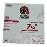 Disco Serra Circular 7.1/4x30z F.20 Multimaterial Samuray 