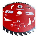 Disco Serra Circular 7.1/4x40z F.20mm Multimaterial Samuray 