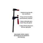 Sargento Grampo Tipo F 60x900 Kit 3 Peças Cortec 