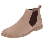 Botina Chelsea Boots Escrete Original Areia C/elástico Café 502