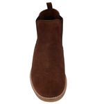 Botina Chelsea Boots Escrete Original Café Em Couro Camurça 502