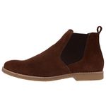 Botina Chelsea Boots Escrete Original Café Em Couro Camurça 502