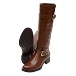 Bota Montaria Francalce 2422 Couro Cor Brandy