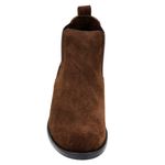 Botina Chelsea Boots Café C/ Sola Preta Escrete Em Couro Camurça Original 502