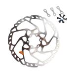 Disco Freio Rotor Deore Slx Rt66 180mm 6 Parafusos Cor Prateado Shimano 