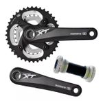 Pedivela Deore Xt M785 Duplo 2x10 (38/26) Mais Movimento Central Shimano