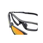 Óculos De Sol Hb Presto Clip On Graphene/Red Orange Chrome