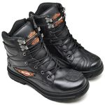 Bota Harley Davidson Motociclista Em Couro Master Brown 2020 + Luva em Coruo