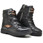 Bota Harley Davidson Motociclista Em Couro Master Brown 2020 + Luva em Coruo