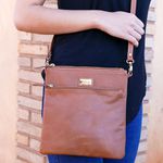 Bolsa em Couro Legítimo de Transversal 