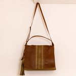Bolsa em Couro Legítimo de Mão e Transversal 