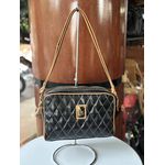 Bolsa em Couro Legítimo Preto de Transversal